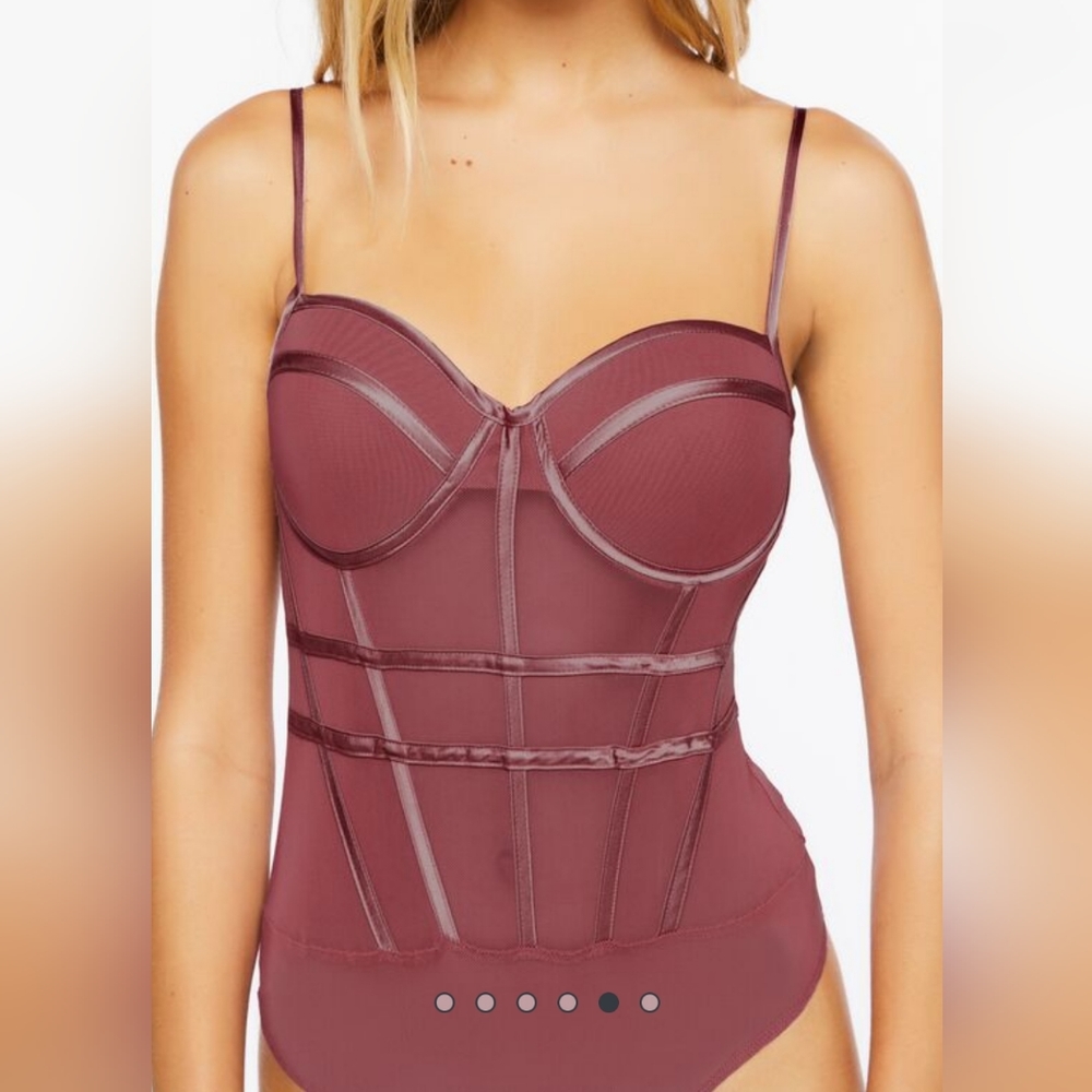 NWT Mesh Caged Bodysuit